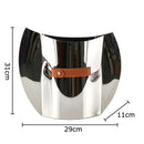 Axyaa Geometric Metal Vase for Chic Room Decor