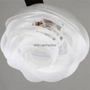 Axyaa White Rose Pendant Chandelier for Kitchen Island Bedroom Restaurant Lighting