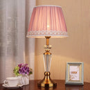 Axyaa Crystal Floor Lamp with Fabric Shade - LED Room Decoration
