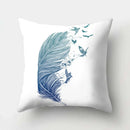 Axyaa Feather Dreamcatcher Print Cushion Cover for Elegant Sofa Decoration