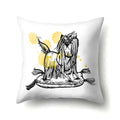 Axyaa Cartoon Animals Plush Cushion Cover 45x45cm Cute Cats and Dogs Pillowcase