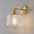 Axyaa Nordic Glass Wall Lamp with Rotary Switch - Minimalist LED Interior Lighting