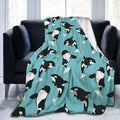 Axyaa Killer Whale Orca Ultra Soft Throw Blanket for Home Bed Couch