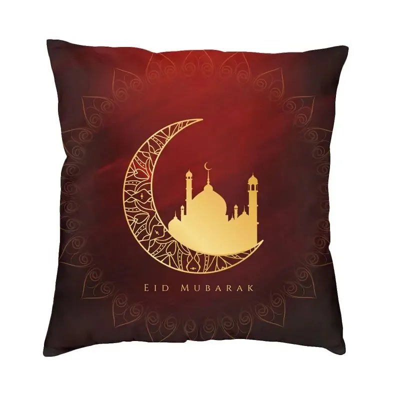 Eid Mubarak Ramadan Pillow Cases for Islamic Home Decor by Axyaa