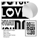 Nordic Love Life Quote Canvas Painting Wall Art for Living Room by Axyaa