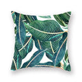 Axyaa Green Leaf Pillowcases for Sofa, Car & Living Room Decor