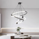 Axyaa Modern LED Chandelier for Stylish Living Room Ceiling Lighting