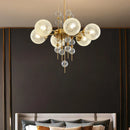 Axyaa Glass Ball Chandelier: Luxurious Creative Design for Restaurant Bedroom & High-End Lamp