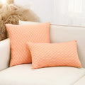 Axyaa Jacquard Flower Throw Pillowcase - Home Decor Sofa Cushion Covers