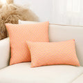 Axyaa Jacquard Flower Throw Pillowcase 45X45 for Home Sofa Decor