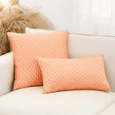 Axyaa Jacquard Flower Throw Pillowcase 45X45 for Home Sofa Decor