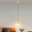Axyaa Brass LED Chandeliers: Modern Decor Pendant Lights for Bedroom, Dining Room, and Kitchen