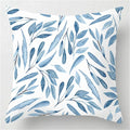 Axyaa Blue Flower Home Decor Pillowcase for Sofa, Bedding, Cushion