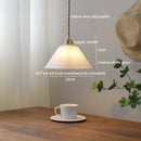Axyaa Copper Glass LED Pendant Lights Modern Hanging Lamp for Home Decor