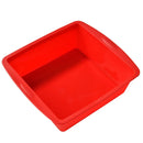 Silicone Square Cake Plate - Axyaa Non-Stick Brownie Pot with Anti-Slip Handle