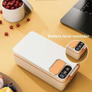 Axyaa Rechargeable Heated Lunch Box with Removable Stainless Steel Container