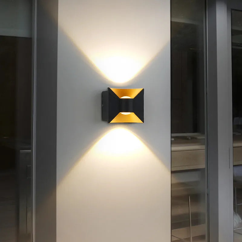 Axyaa 12W LED Wall Lamps: Modern Bedroom & Dining Room Lighting, Waterproof Aluminum Build