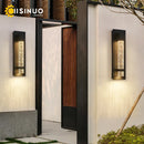 Axyaa Crystal Bubble LED Outdoor Wall Lamp IP65 Garden Light Sconce Entryway