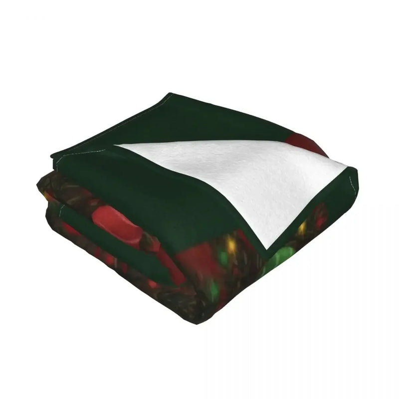 Axyaa Christmas Bunny Plush Throw Blanket Luxe Beach Blanket