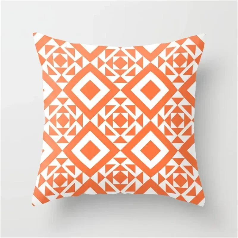 Axyaa Geometric Print Cushion Pillowcase 45x45cm for Home Decor