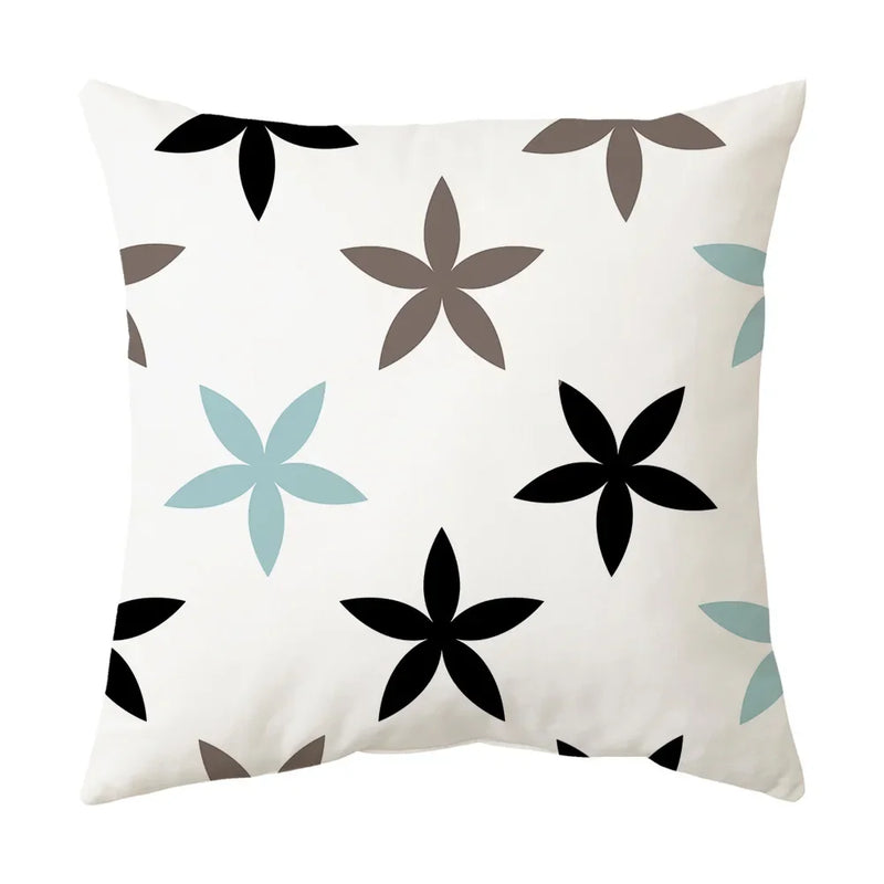 Axyaa Blue Geometric Pillowcase 45x45CM - Simple & Stylish Home Decor Fabrics