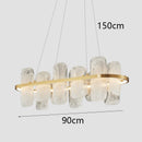Axyaa Glass Chandelier for Living, Dining & Bedroom - Modern Interior Lighting