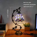 Axyaa Tiffany Table Lamp - Elegant Retro Stained Glass Desk Lamp for Home and Hotel