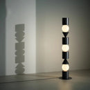 Axyaa Black White LED Floor Lamp: Modern Mood Lights for Home Decor