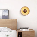 Axyaa Wabi Sabi Wooden Style Wall Lamp for Bedroom and Living Room