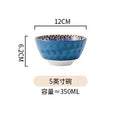 Axyaa Bohemian Retro Ceramic Tableware Set for Serving and Dining