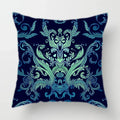 Axyaa Baroque Geometric Throw Pillow Case, Elegant Vintage 45X45CM Cushion Cover for Home