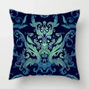 Axyaa Baroque Geometric Throw Pillow Case, Elegant Vintage 45X45CM Cushion Cover for Home