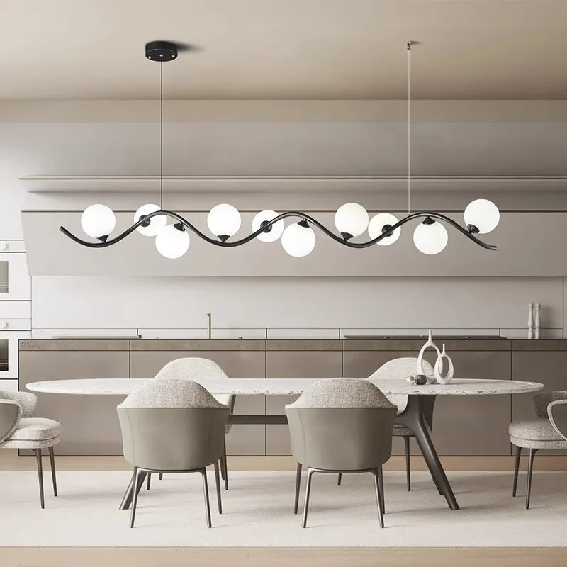 Axyaa Modern Dining Room Pendant Lights LED Chandelier Ceiling Lamp
