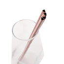 Axyaa Heart Stainless Steel Straws Set with Cleaning Brush for Drinks and Cocktails
