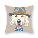Axyaa Cartoon Animal Print Polyester Pillow Cover for Home Decor