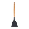Silicone Wood Handle Gray Kitchen Utensils Set by Axyaa