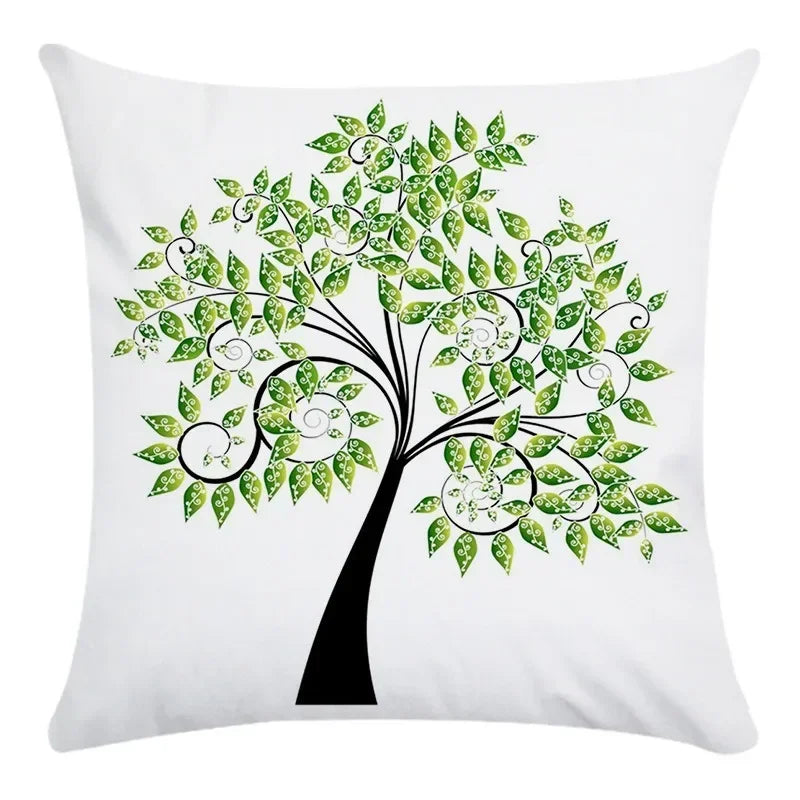 Axyaa Tree Pattern Office Chair Cushion Cover