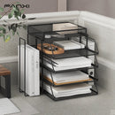 Axyaa Mesh Desk Organizer Stackable Paper Tray Stackable Desktop Document File Organizer
