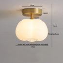Axyaa Cream LED Ceiling Lamp Halloween Decor Cotton Nordic Lights Fixtures