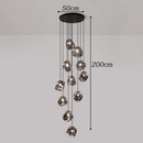 Axyaa Modern Stair Chandelier Pendant Light for Indoor Living Room Lighting