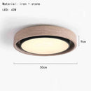 Axyaa Natural Stone LED Ceiling Light | Modern Minimalist Marble Lamp for Home Decor