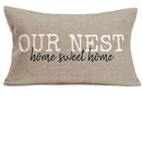 Axyaa Linen Lumbar Pillowcase: 30X50cm Decorative Cushion Cover for Autumn Sofa Decor