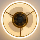 Axyaa Modern LED Ceiling Fan Light with Remote Control for Home Decor