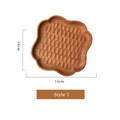 Axyaa Rosewood Coffee Tray: Handmade Japanese Dessert Plate with Tortoise Shell Carving