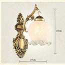 Axyaa European Style Gold LED Wall Lamp for Bedroom Living Room Stairway