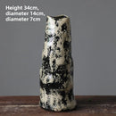 Axyaa National Tide Ceramic Vase Coarse Pottery Retro Handmade Hotel Zen Decor