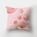 Axyaa Pink Sky Clouds 45x45cm Polyester Cushion Cover for Home Decor