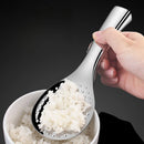 Axyaa Stainless Steel Vertical Rice Spoon, Non-stick Household Restaurant Large Spoon