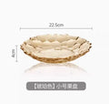 Axyaa Glass Fruit Plate Modern Living Room Snacks Firm Fruit Plate