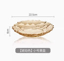 Axyaa Glass Fruit Plate Modern Living Room Snacks Firm Fruit Plate